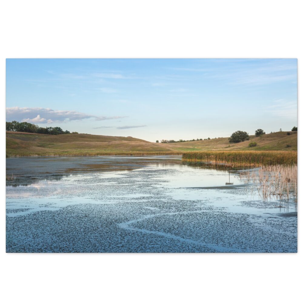 Wolf Lake Late Summer Evening - Minnesota Prairie Wetland Print
