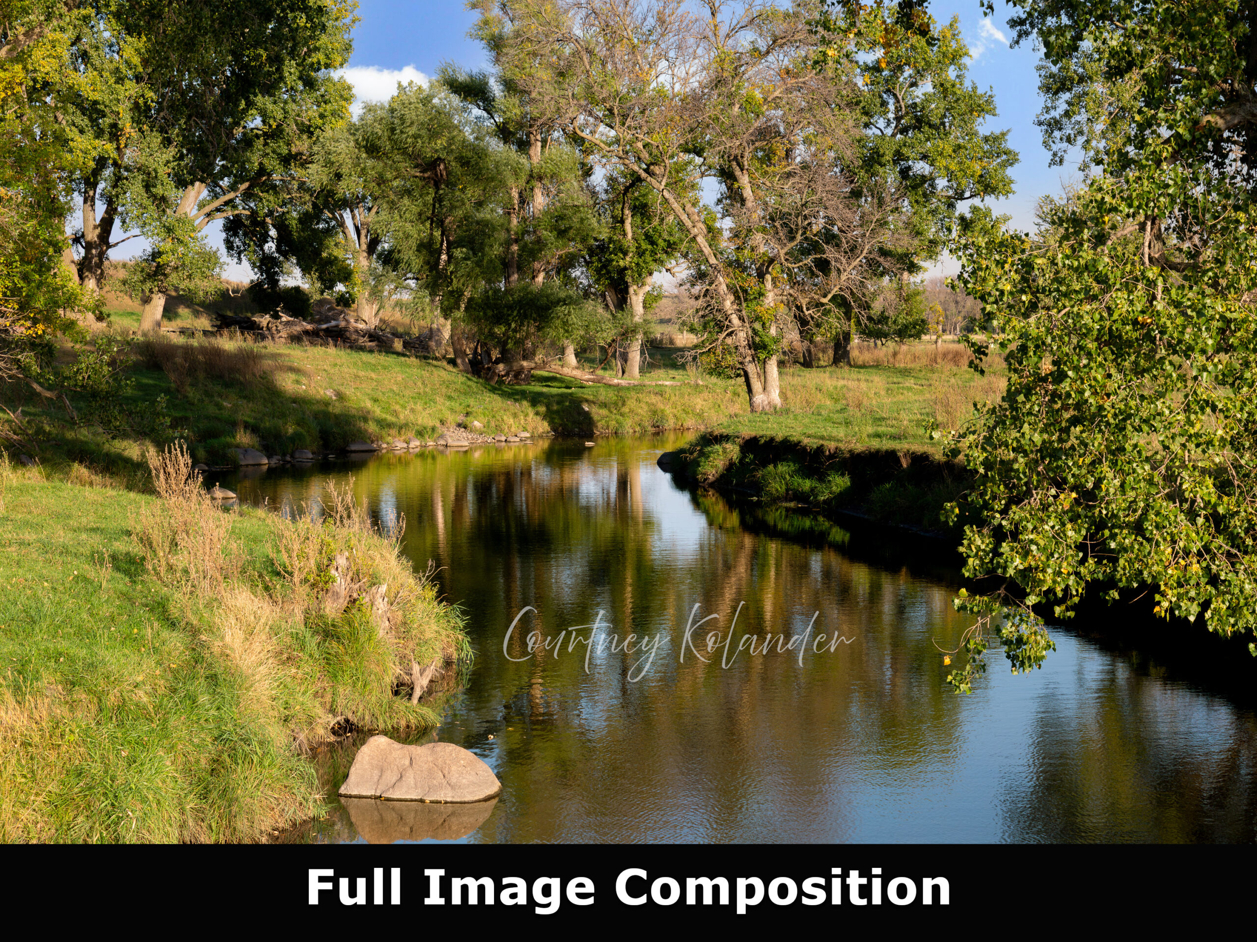 Prairie River Reflections Photo Print, Minnesota Country Landscape 3 Prairie River Reflections Photo Print, Minnesota Country Landscape - Image 3