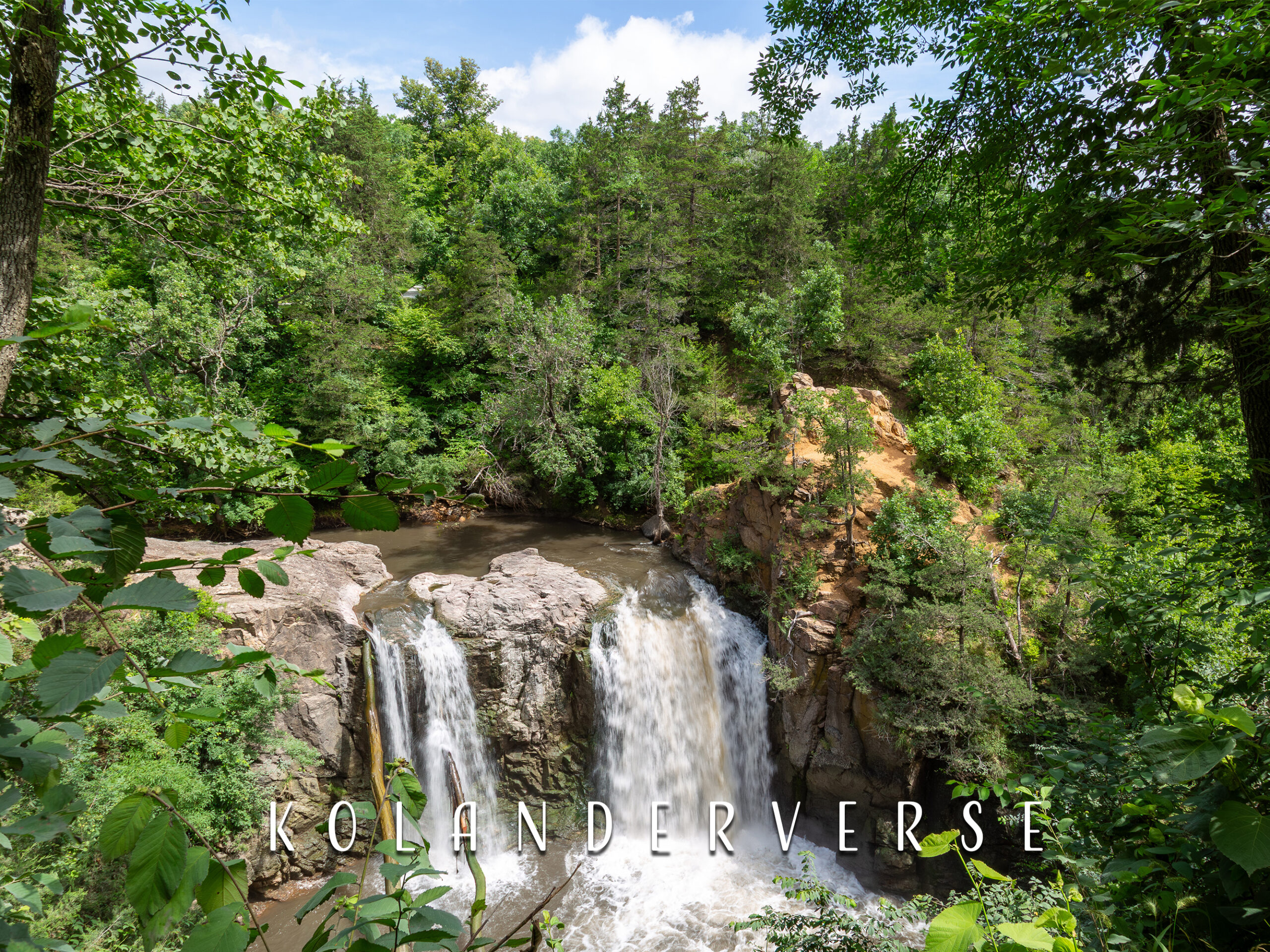 Ramsey Park Waterfall Print, Minnesota Nature Landscape
