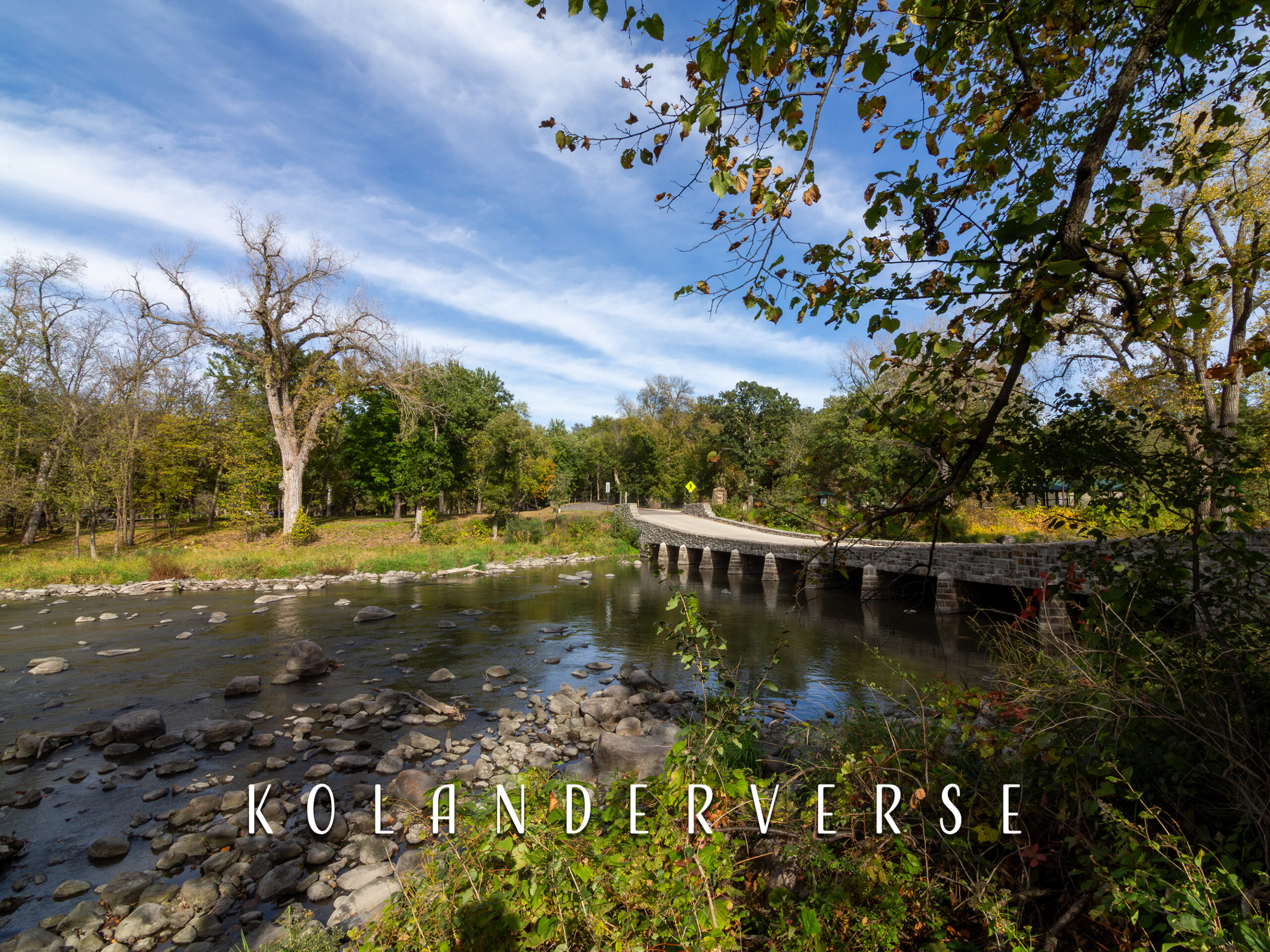 Ramsey Park Swayback Bridge Print, Minnesota Historic Bridge Landscape